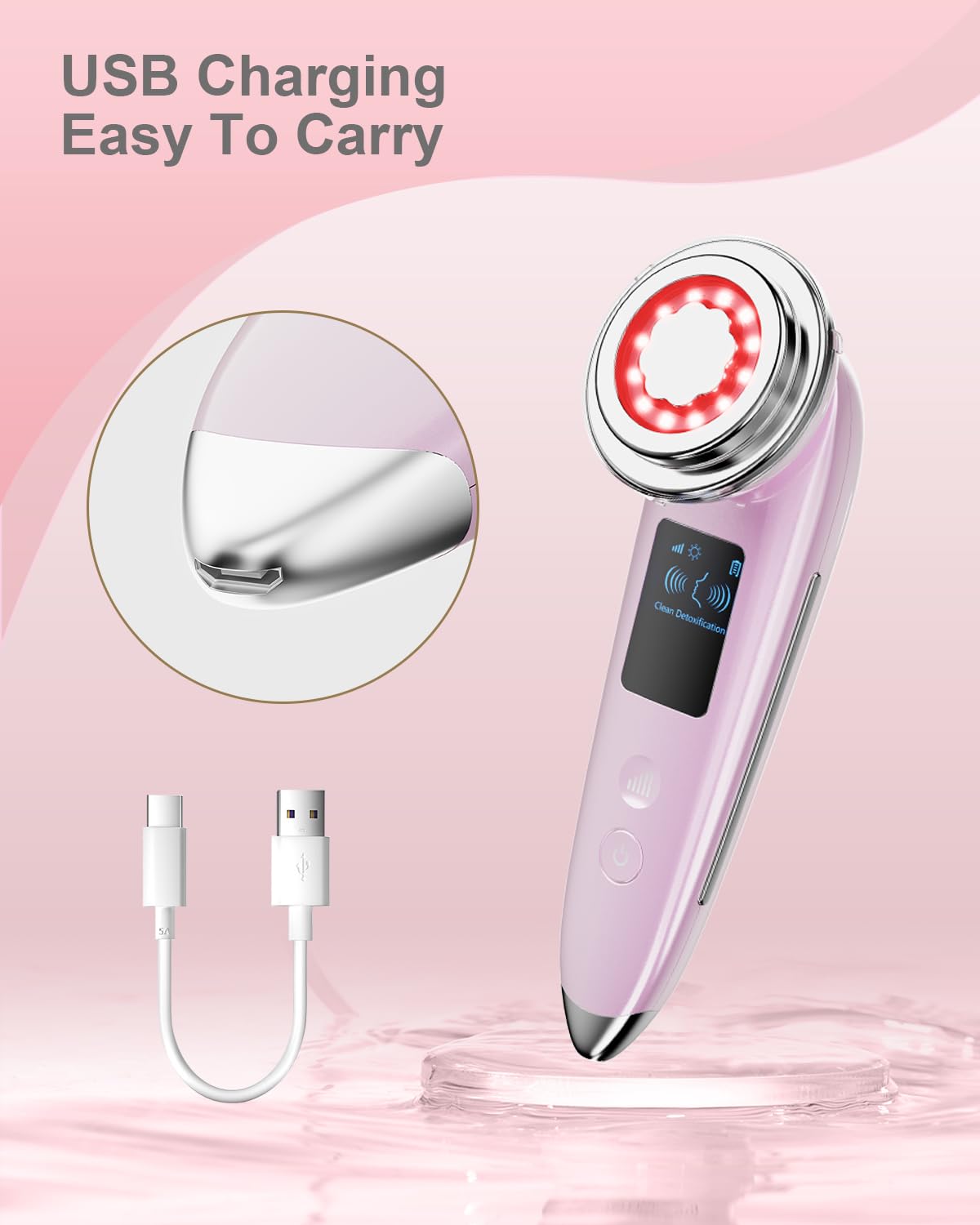 Face Massager Electric Face Lifting 4 in 1 Facial Massager - VOFEL Official Imagery - 6