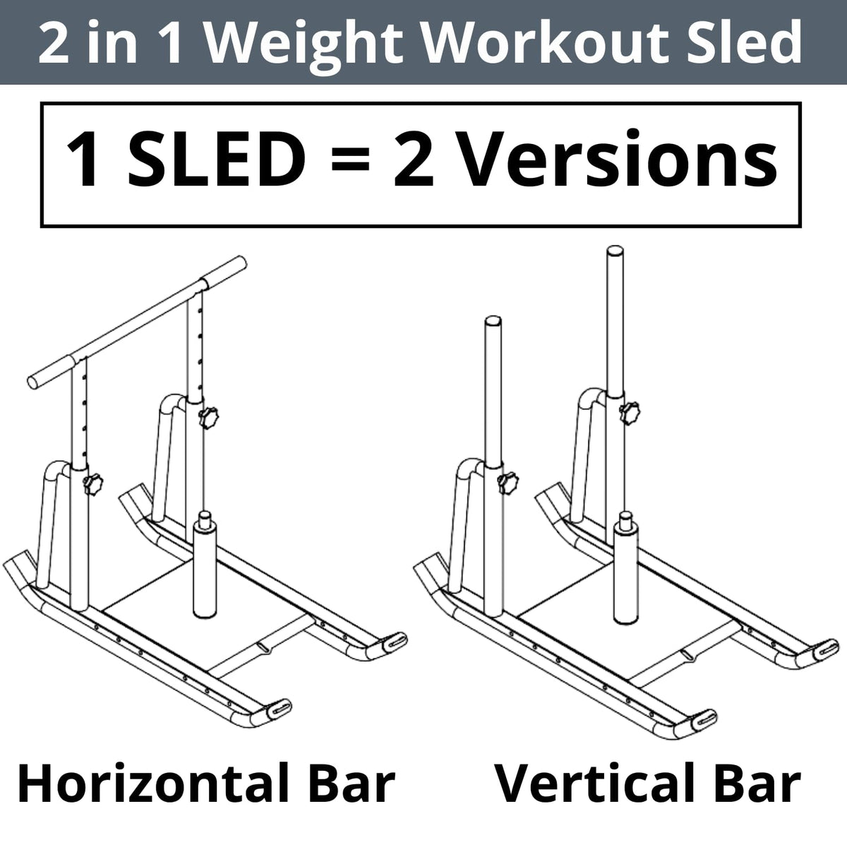 Weight Sled for Training Outdoor Indoor Workout Sled Push - SPARTAN SHADOW Official Imagery - 3