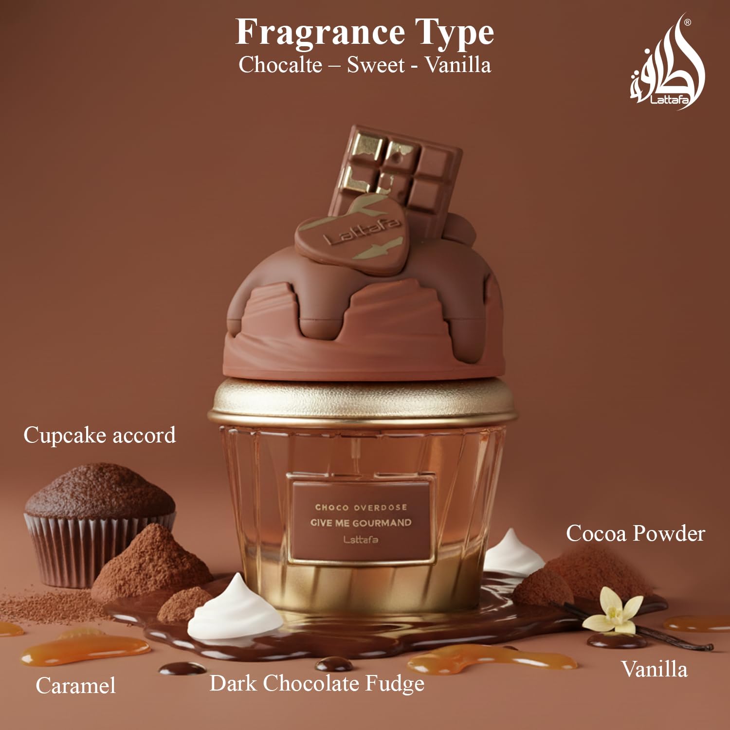 Lattafa Choco Overdose Eau de Parfum Gourmand Collection - Lattafa Official Imagery - 5
