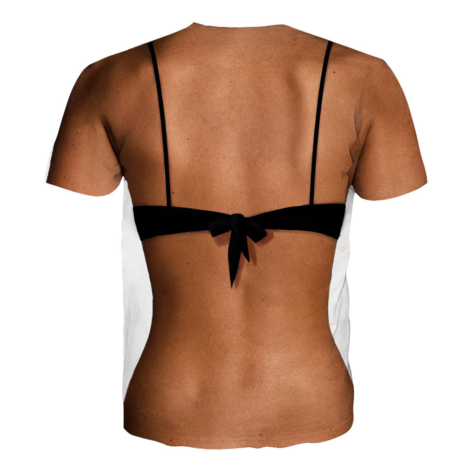 Men's Funny Ugly Shirts Prank Graphic Fake Muscle T Shirts for Men 3D - View 4