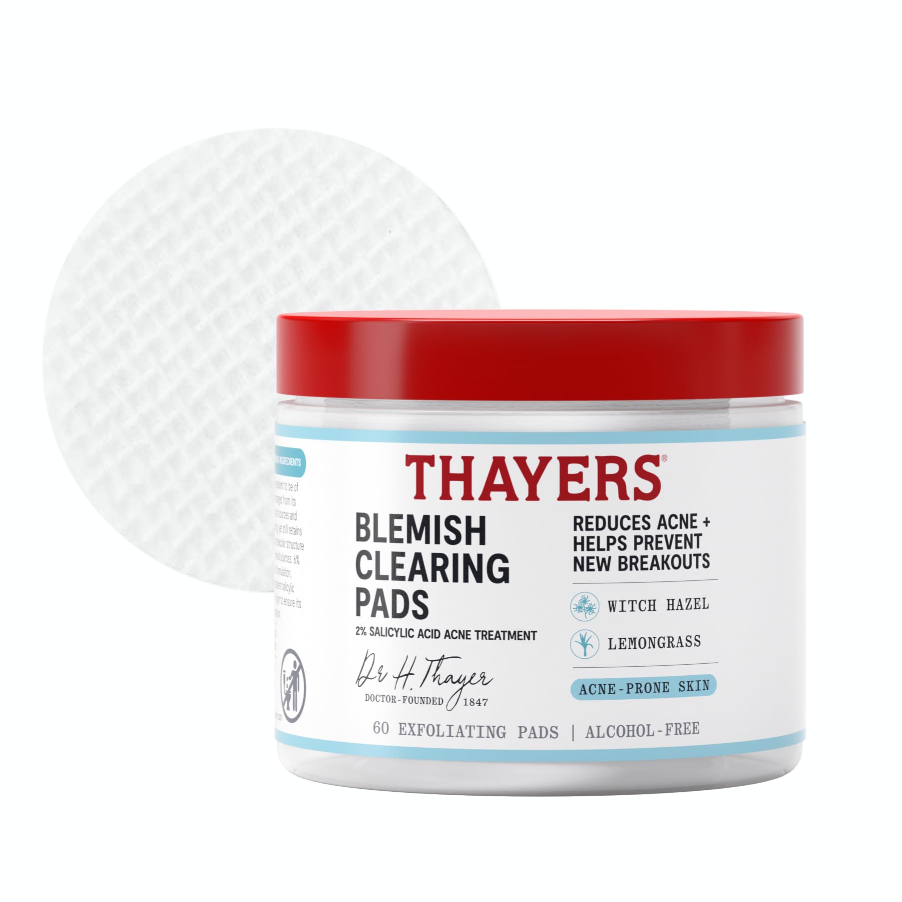 Thayers Blemish Clearing Acne Pads, Salicylic Acid Acne - Product Imagery