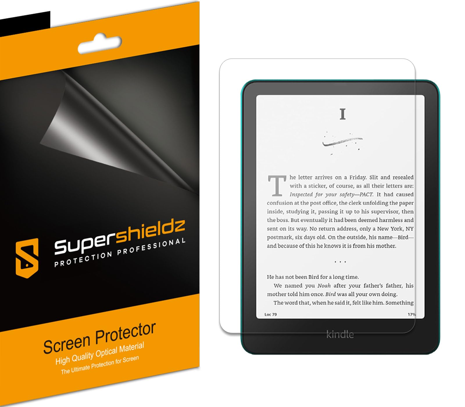 Supershieldz 3-pack anti-glare matte screen protectors for all-new Kindle Paperwhite and Signature Edition 7-inch e-reader.