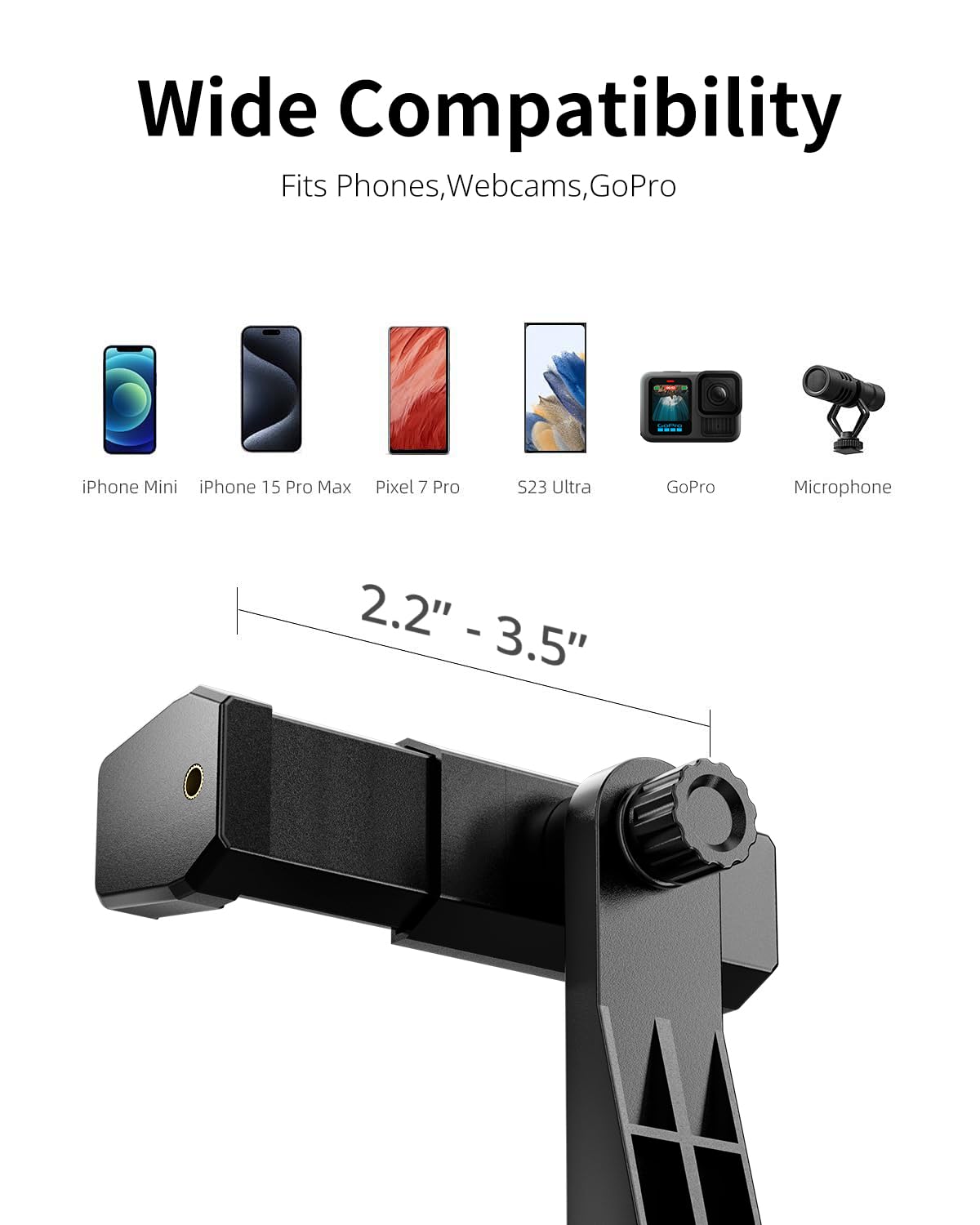 UBeesize 12 Ring Light with Overhead Phone Mount LED Selfie - UBeesize Official Imagery - 8