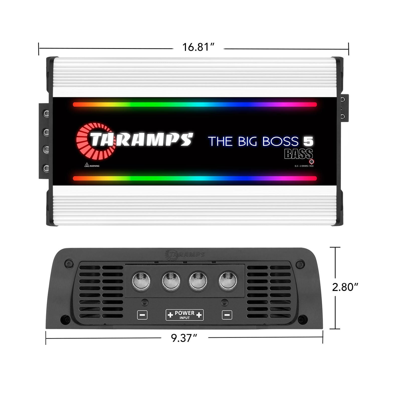 Taramp's Taramps The Big Boss 5 Bass White Version Monoblock Ampl by Taramp's - Angle View 9
