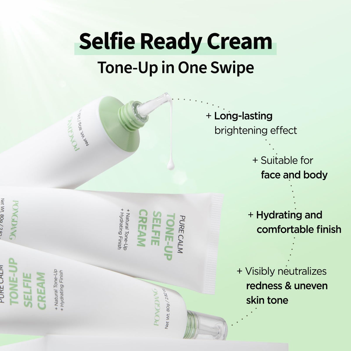 PONGDANG Pure Calm Tone Up Selfie Cream - PONGDANG Official Product Imagery - 4