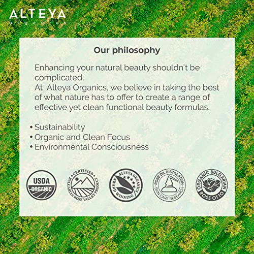 Alteya Organics Rose Water USDA Organic Facial Toner 6.8 Fl Oz - Product Imagery