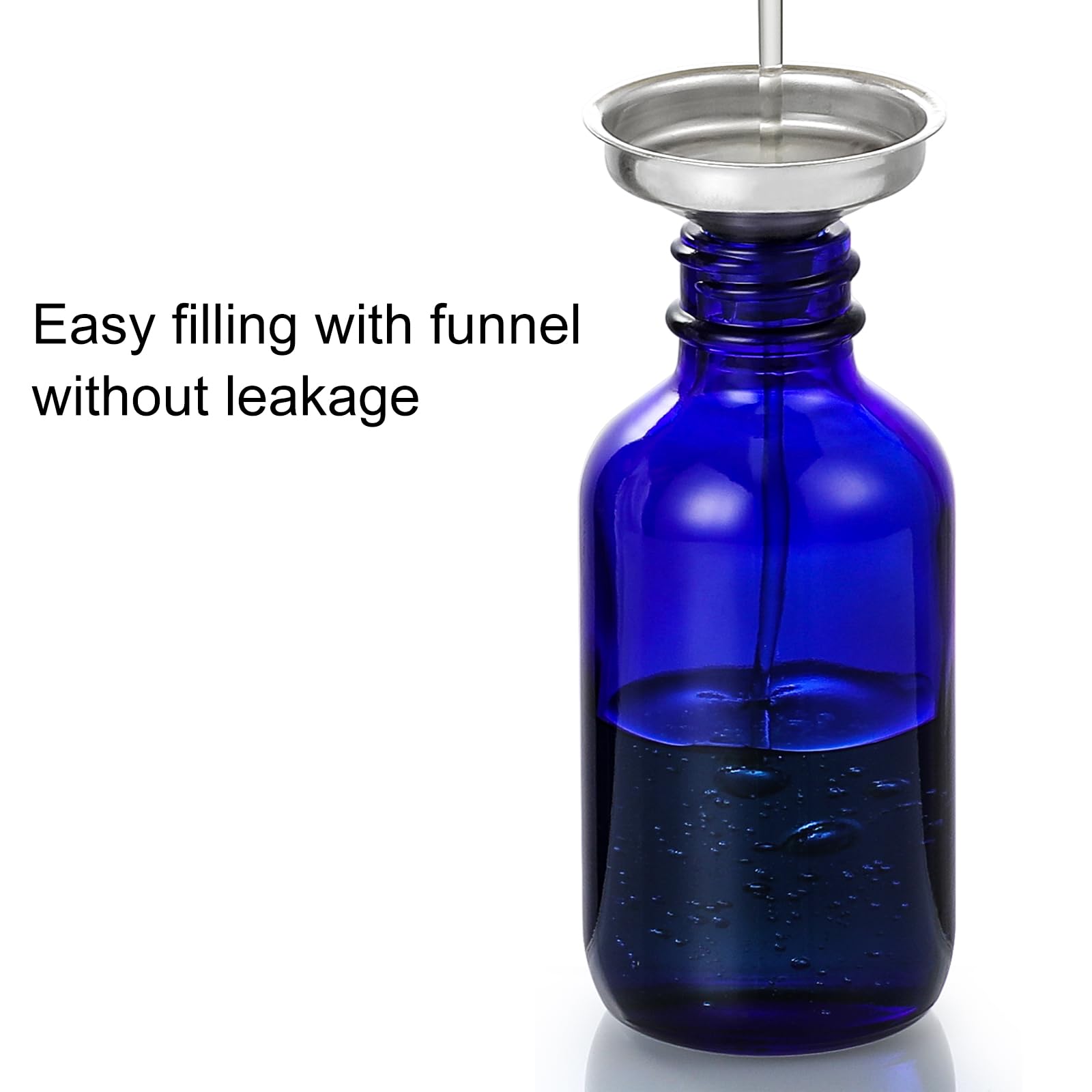 AOZITA 4 Pack 2 oz Dropper Bottles with 1 Funnel 4 Labels - AOZITA Official Product Imagery - 6