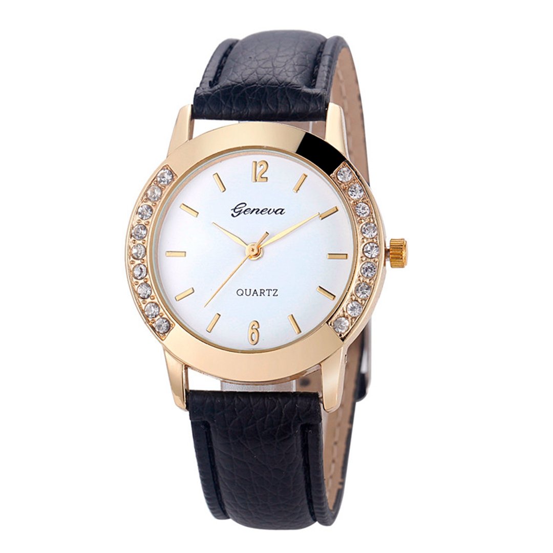 10 Pack Wholesale Women Watches Leather Rhinestone Inlaid - yunanwa Official Imagery - 4