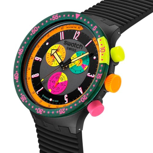 Swatch Big Bold Chrono Unisex Watch Casual Polymer Transparent - Product Imagery