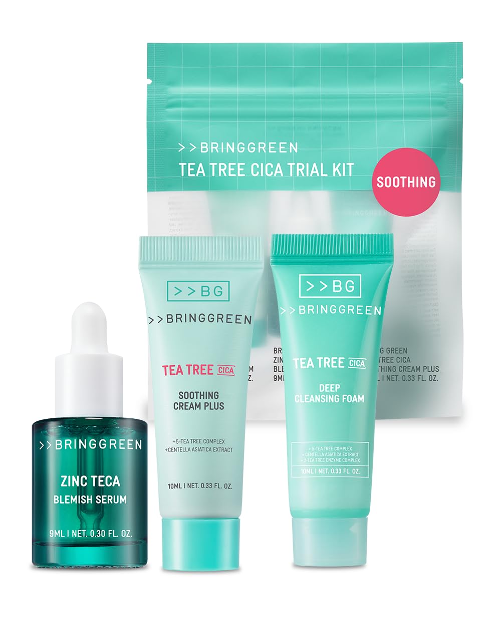 BRING GREEN TEA TREE CICA SET - BRING GREEN