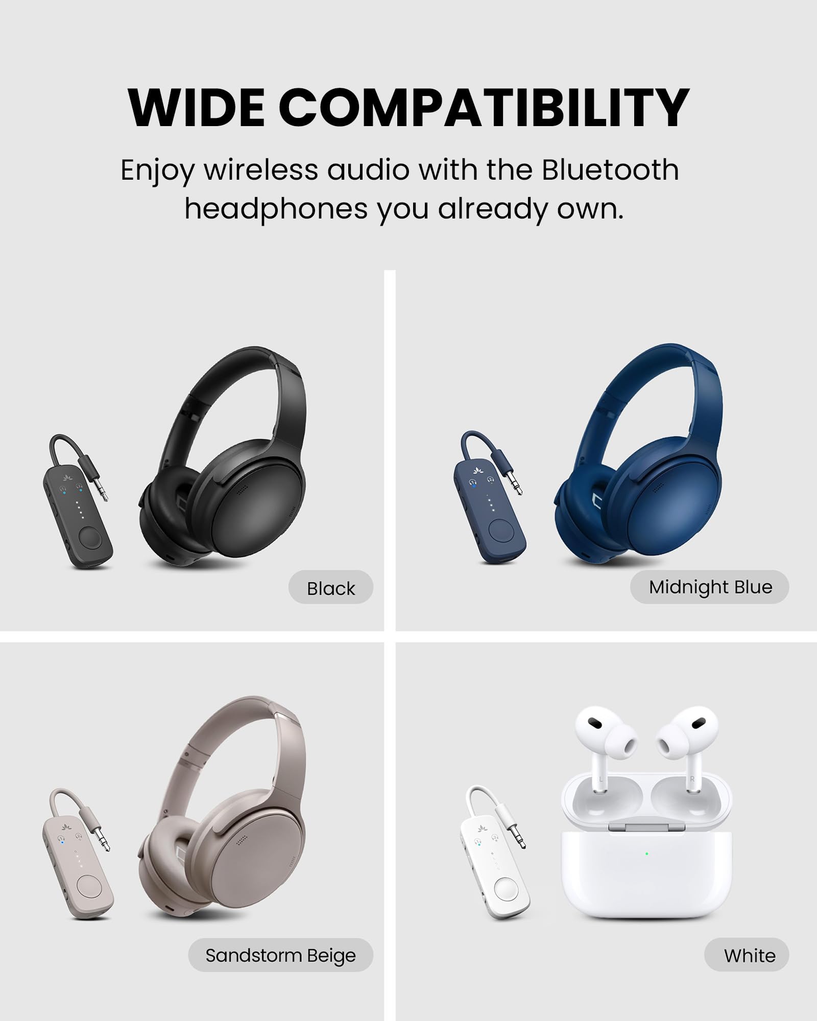 Avantree Relay - Airplane Bluetooth Adapter for 2 AirPods or Headphone - View 7
