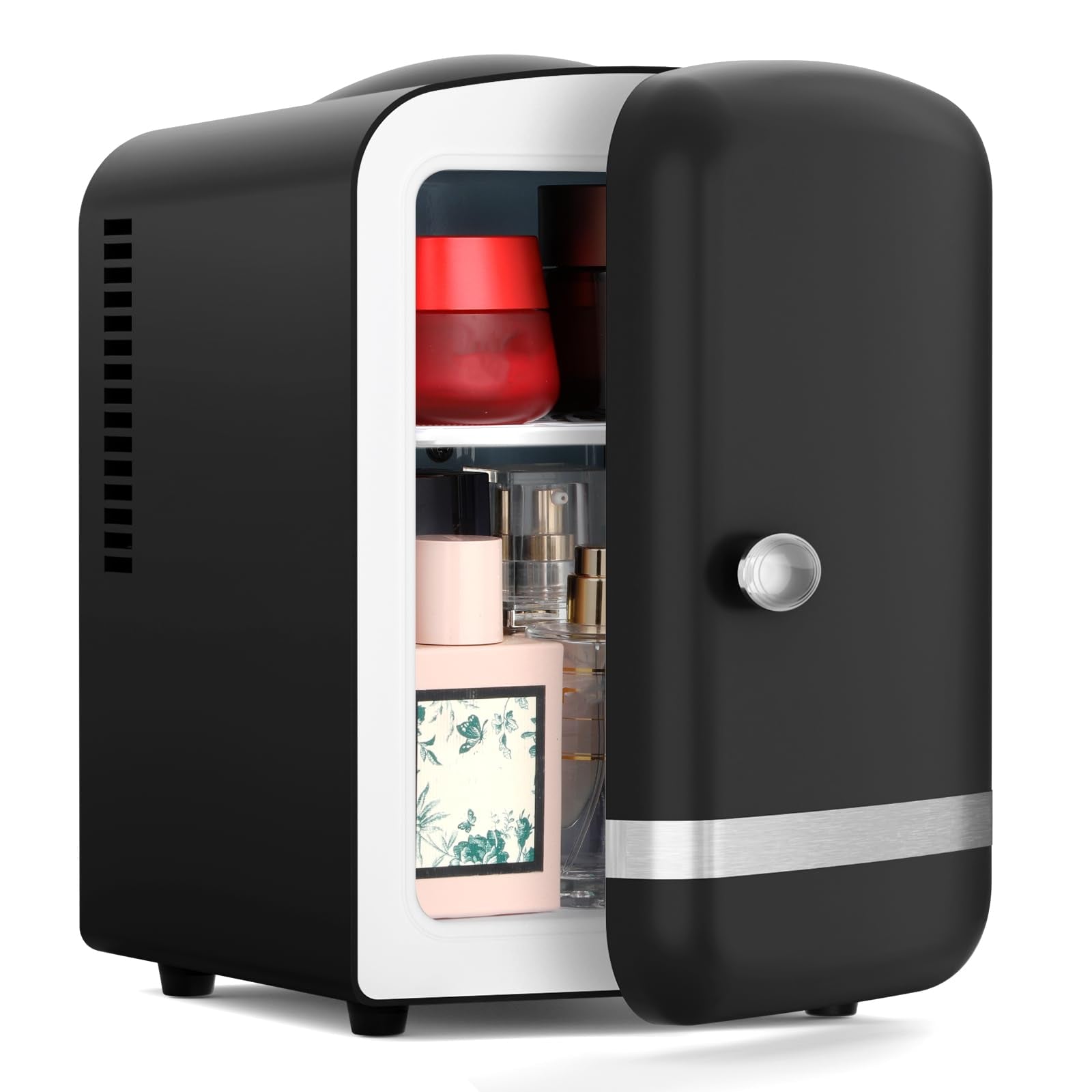 Xbeauty Retro Mini Fridge, Compact Refrigerator with 4L - Product Imagery