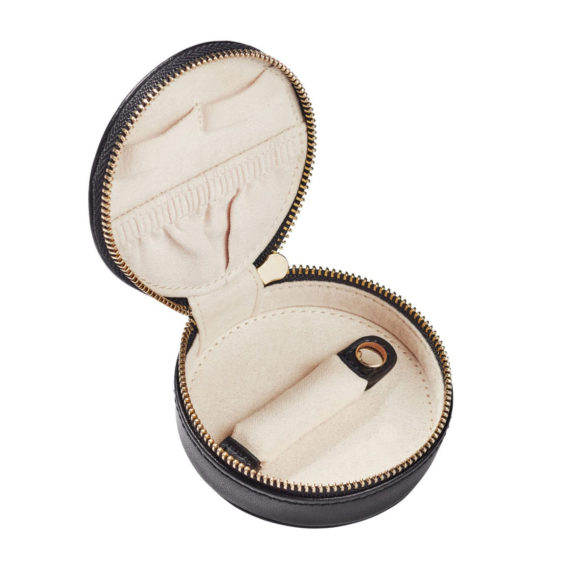 Everyday Genuine Cow Leather Zip Around Mini Travel Jewelry - Decorebay Official Imagery - 1