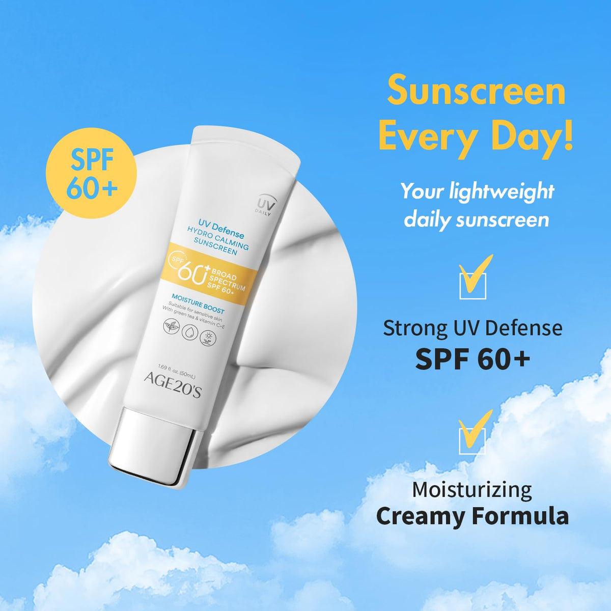 AGE20 S UV Defense Hydro Calming Sunscreen SPF 60 1 ea 1 69 - AGE20'S Official Product Imagery - 4