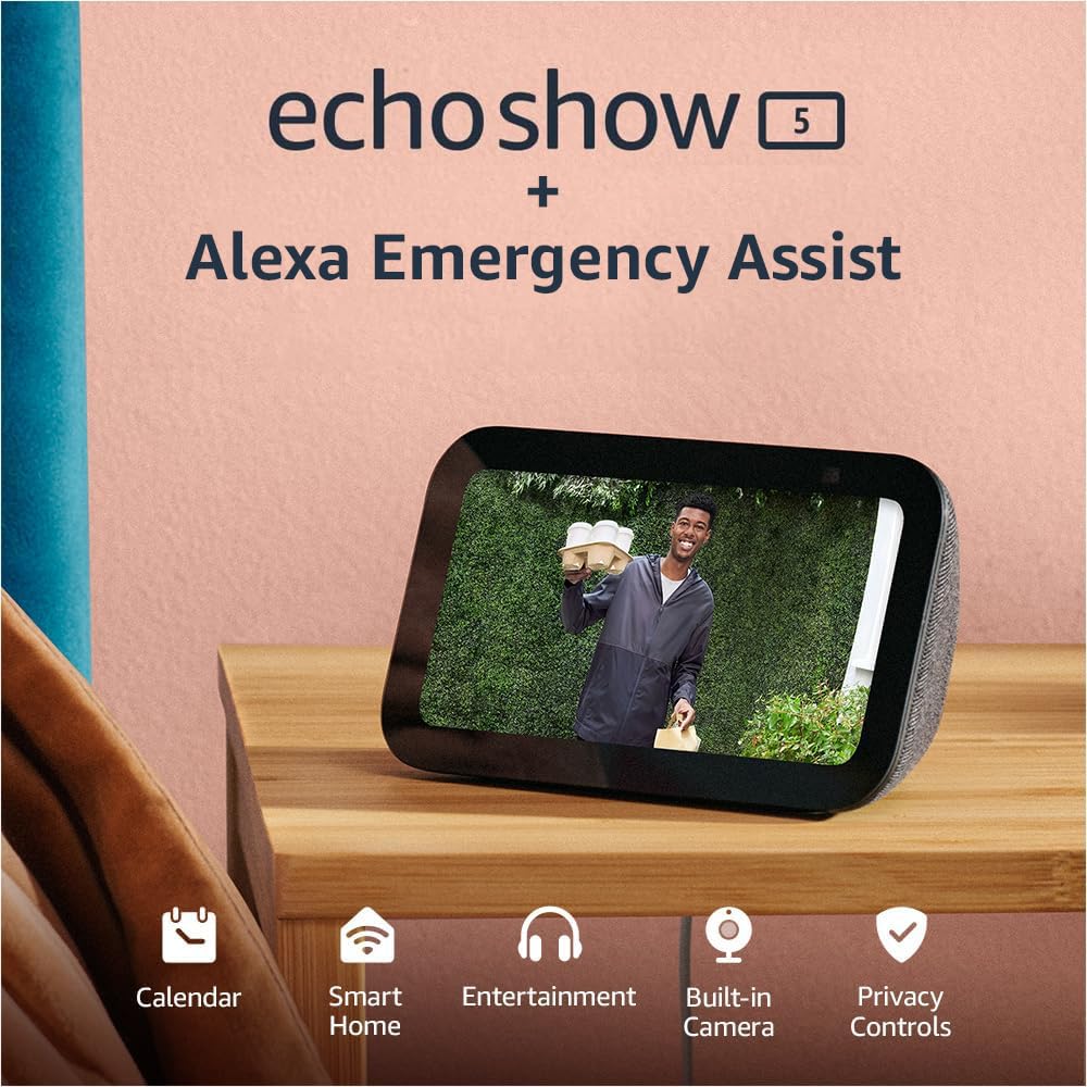 Amazon Echo Show 5  , Smart display, Designed for Alexa+, 2x the by Amazon - Angle View 10