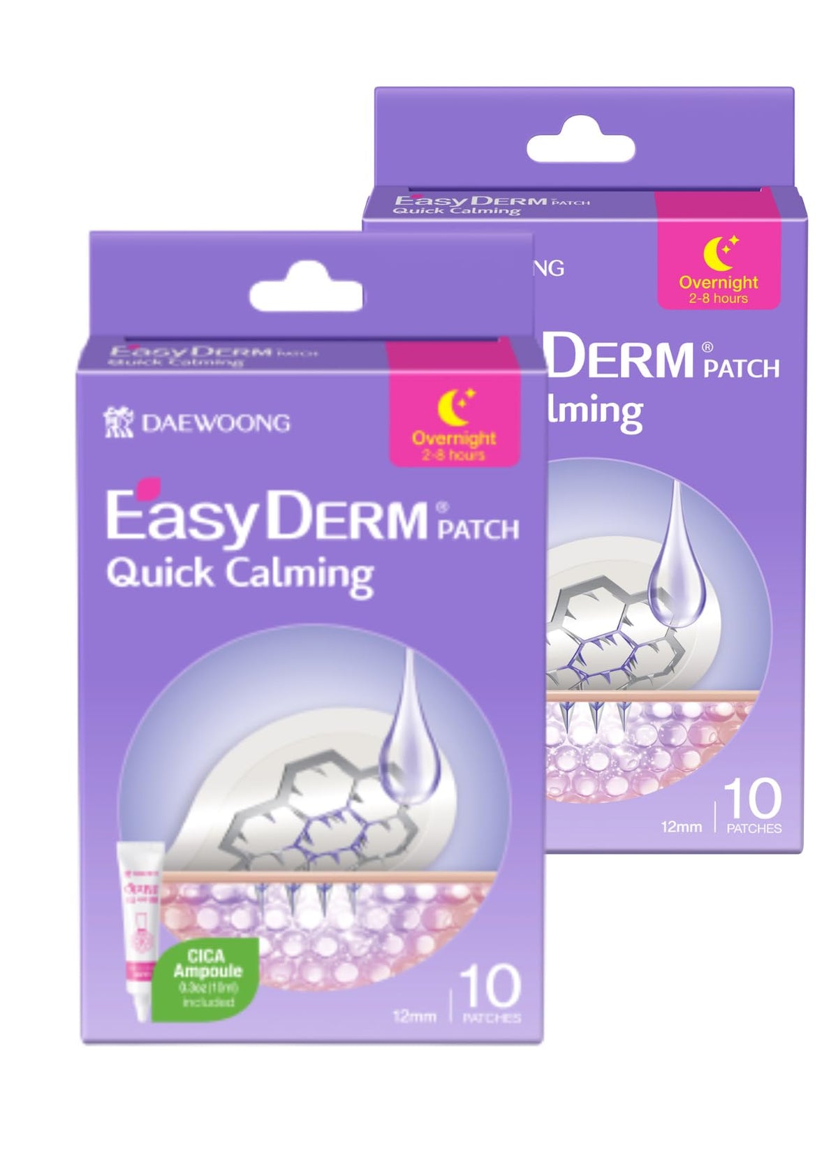 EasyDerm Quick Beauty Pimple Patch Duo Mini Cica Ampoule - DWEasyDerm Official Imagery - 6