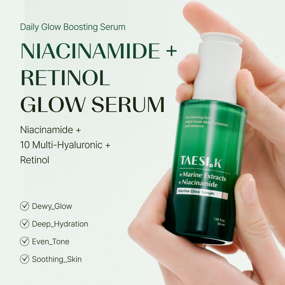 Face Serum with Niacinamide Retinol Hyaluronic Acid Glass - TAESI.K Official Imagery - 3