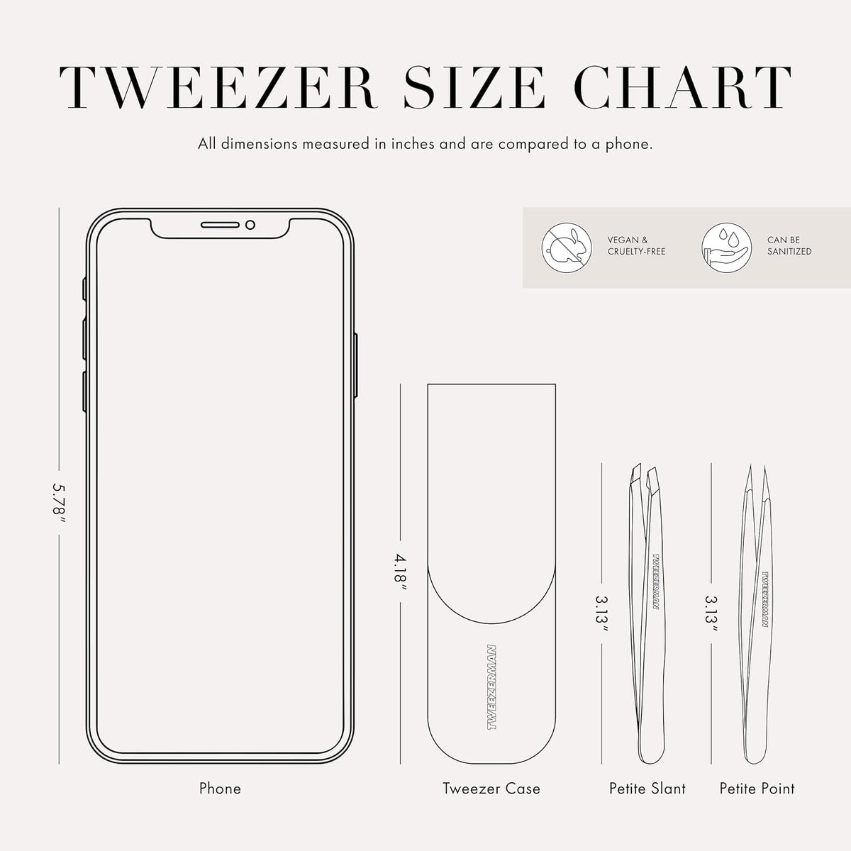 Tweezerman Petite Tweeze Set for Eyebrows with Travel Case - Tweezerman Official Imagery - 4