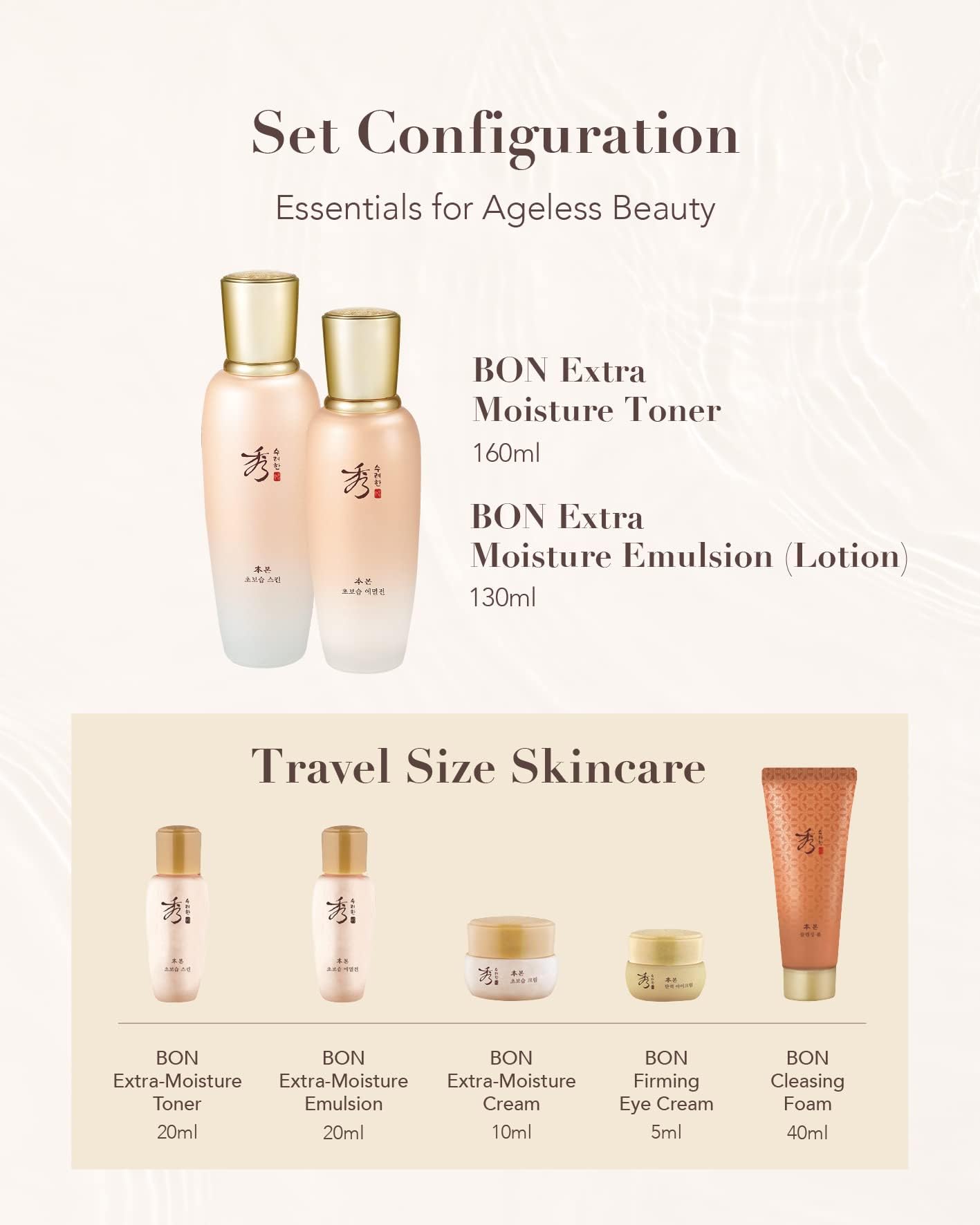 Sooryehan Bon Extra Moisture Korean Skin Care Gift Set (13.01 Fl - Sooryehan