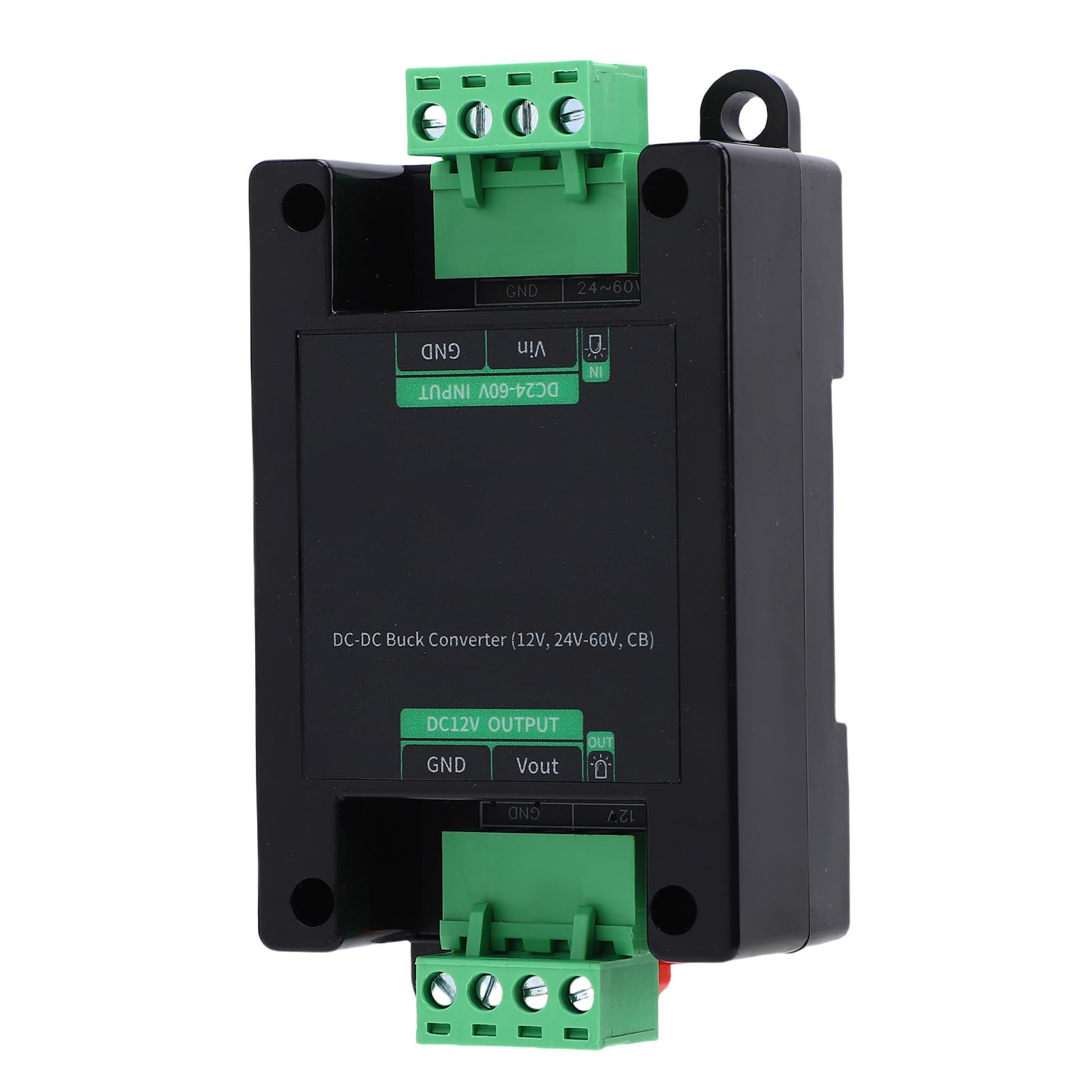OPPWONG DC to DC Power Converter, 24 60V to 12V Step Down Voltage Converter, 5.08mm Terminal Block with Guide Rail Mount, Ideal for Flexible Connections