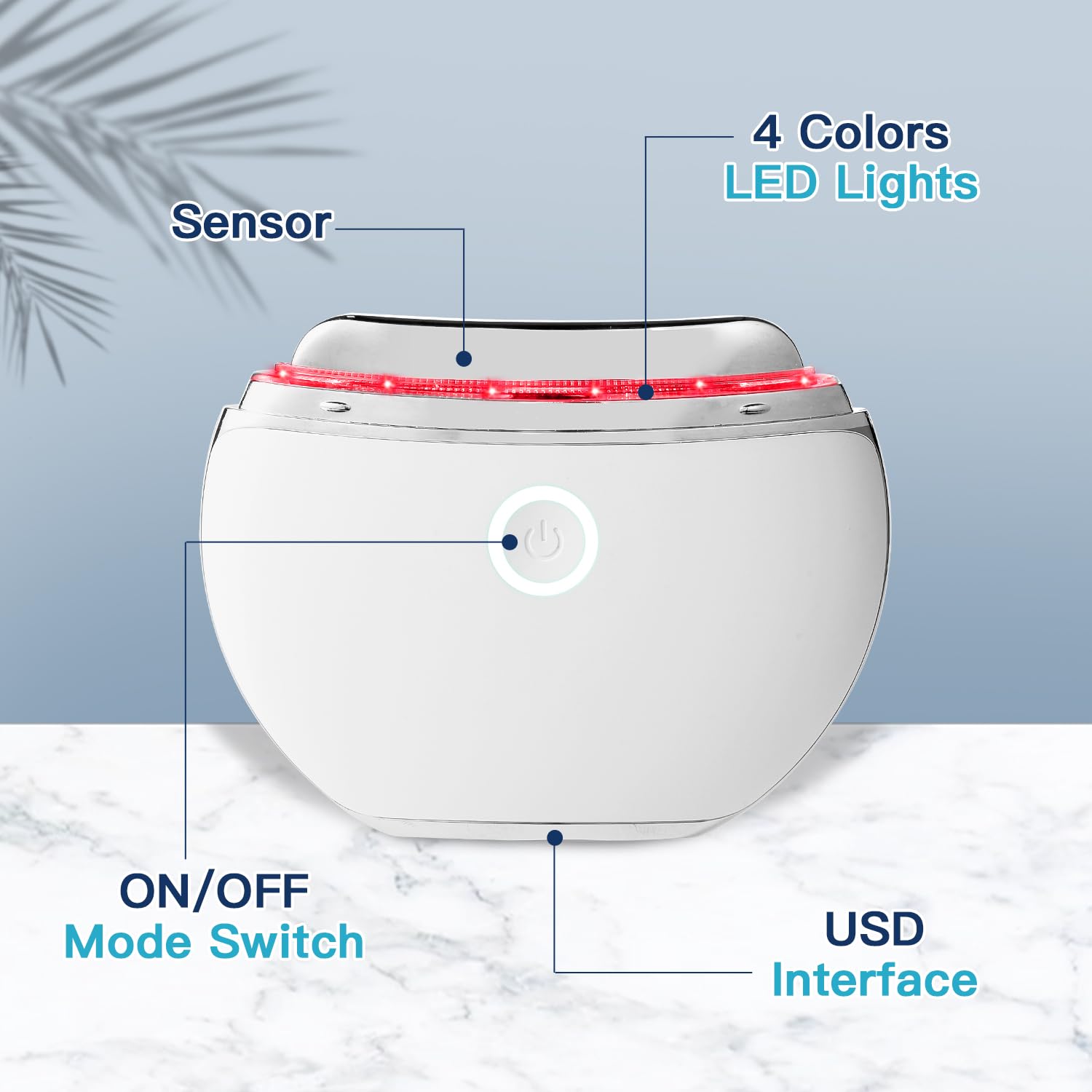 LED Red Light Therapy for Face Neck Massager with Heat - Tonsmile Official Imagery - 7