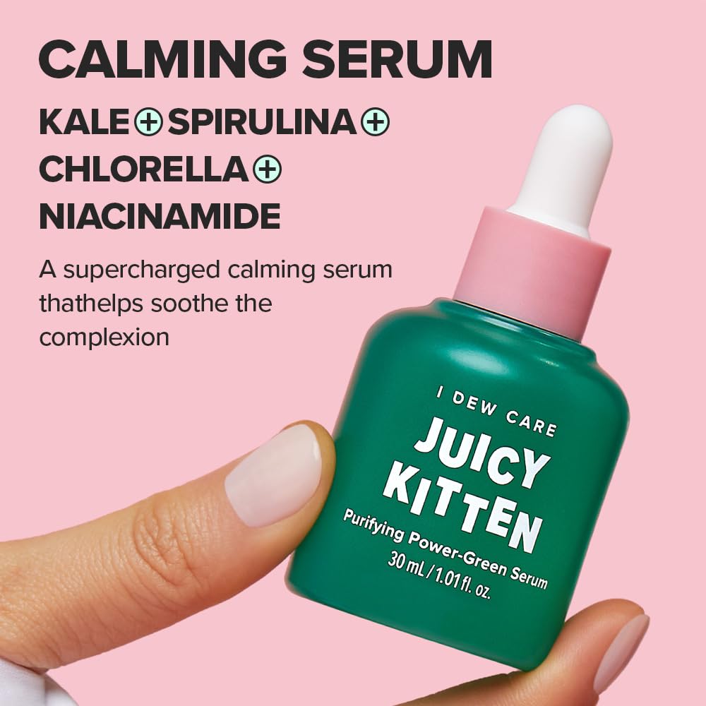 I DEW CARE Juicy Kitten Purifying Power Green Face Serum 1 - I DEW CARE Official Product Imagery - 3