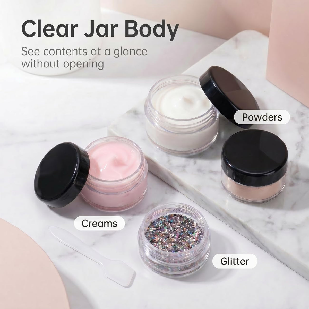 5 Gram Sample Containers 200 Count Small Travel Containers - GOLACKY Official Imagery - 6
