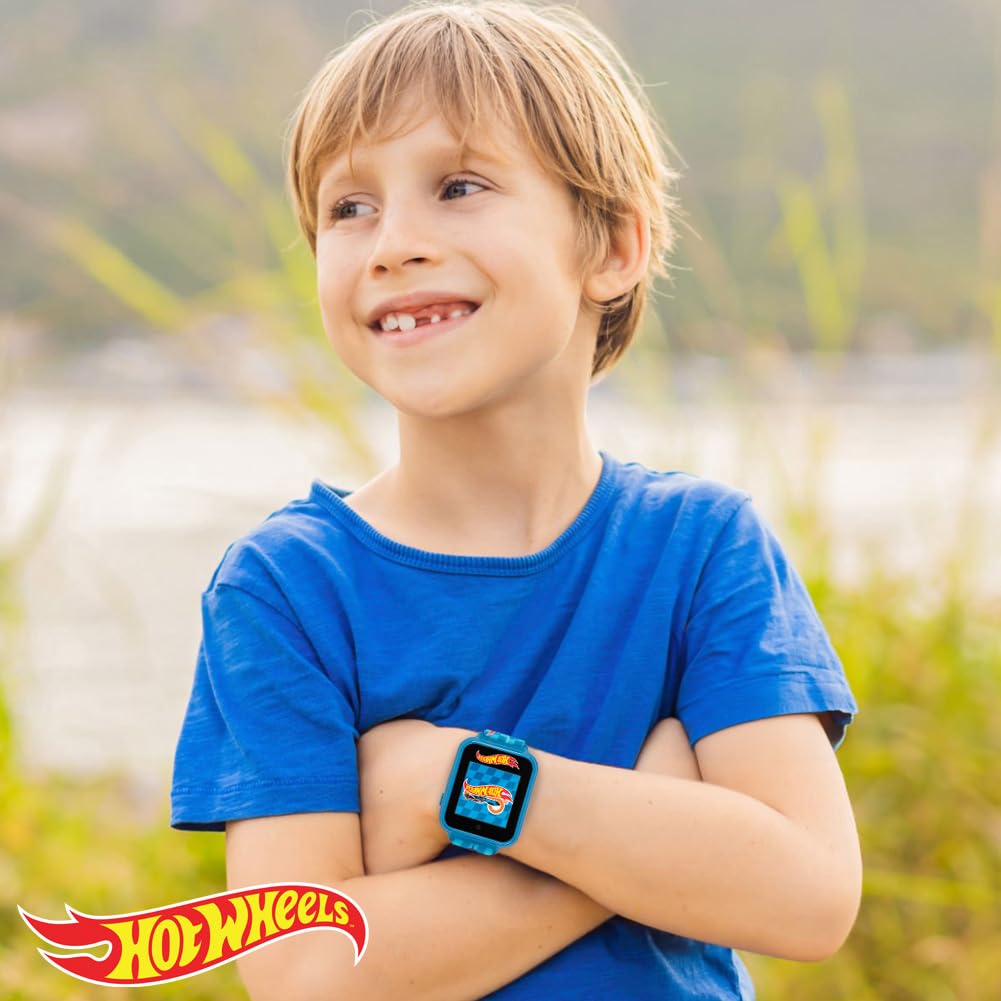 Accutime Hot Wheels Interactive Kids Smartwatch – Touchscreen Watch with Camera, - Accutime Official Product View 4