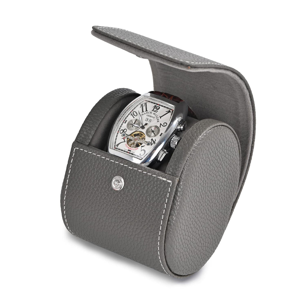 Oirlv Leather Travel Watch Case Single Watch Portable Box - Oirlv Official Imagery - 4