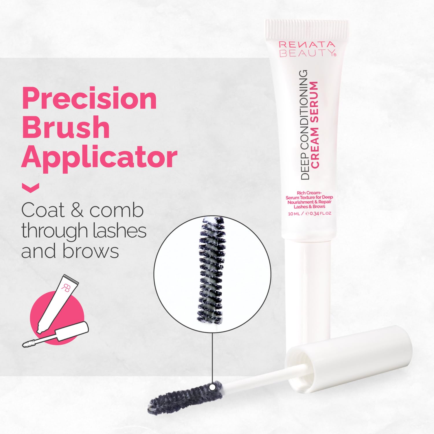 RB RENATA BEAUTY Lash Brow Deep Conditioning Cream Serum - RB RENATA BEAUTY Official Product Imagery - 5