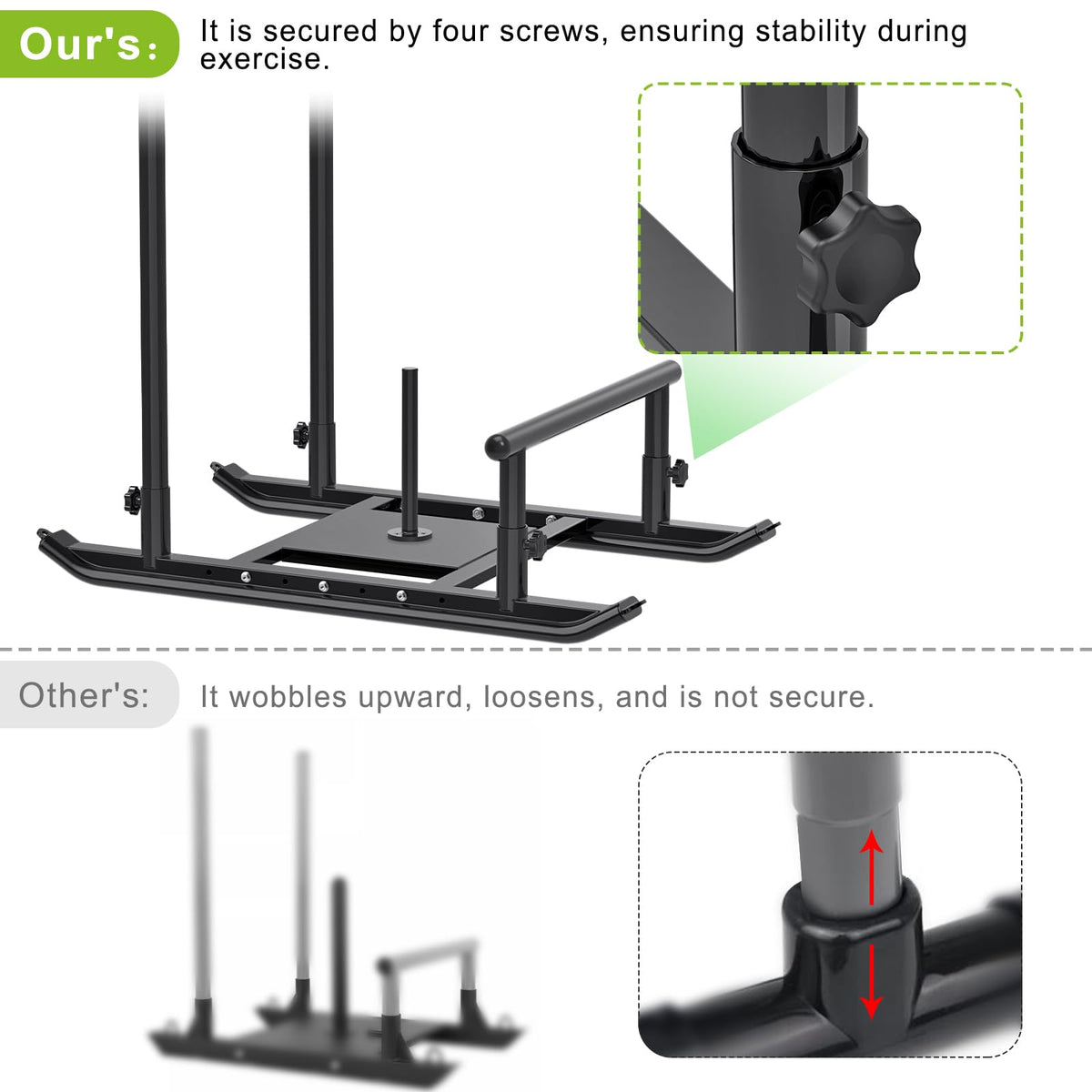 Weight Sled Fitness Sled Workout Sled for Fitness Strength - Dolibest Official Imagery - 3
