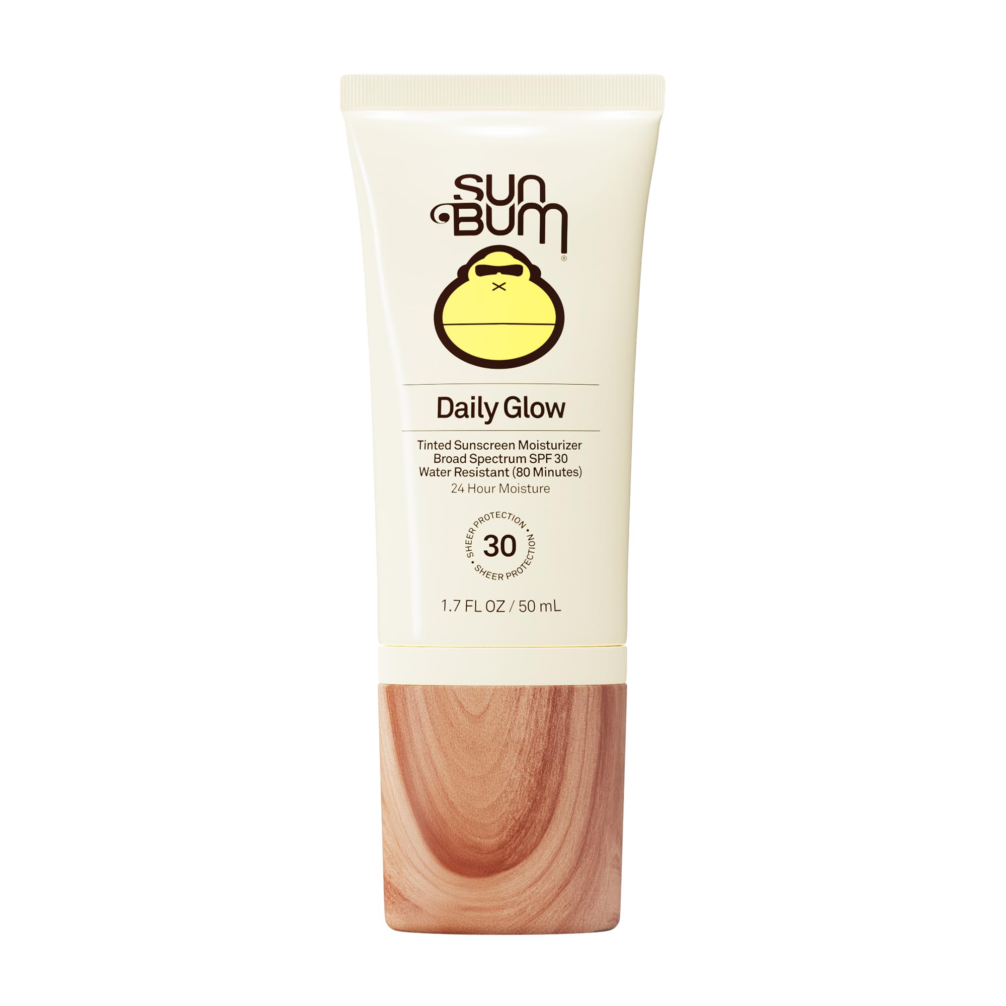 Sun Bum SPF 30 Daily Glow Tinted Face Sunscreen Lotion- Travel - Product Imagery