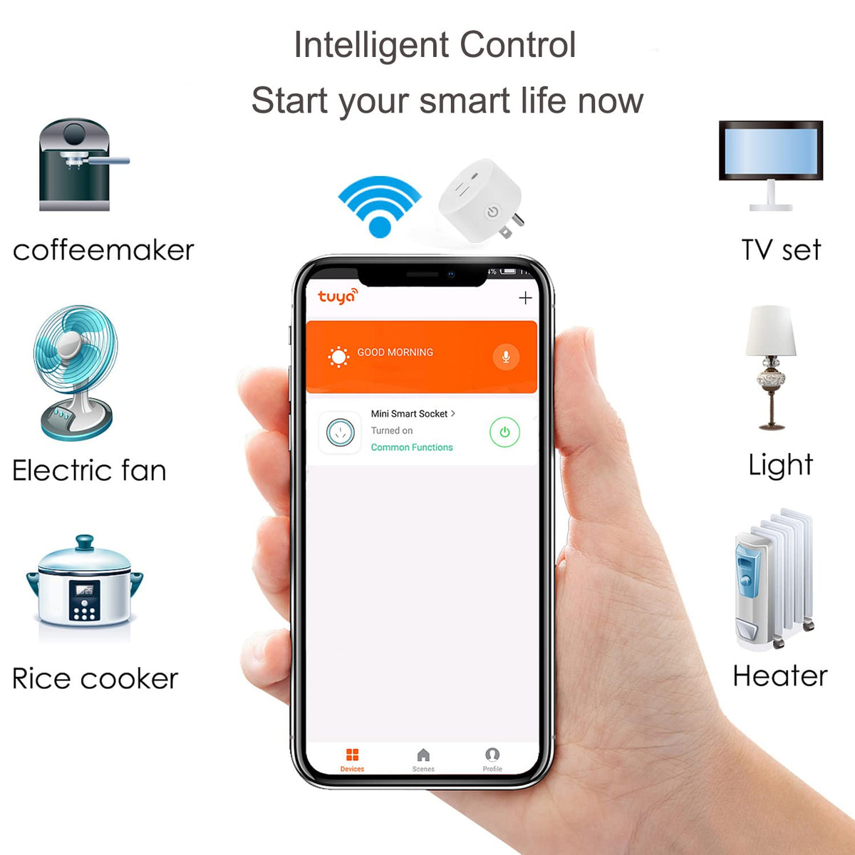 Mini WiFi Smart Plug Outlet Voice Remtoe Control with Alexa - Sparkleiot Official Imagery - 6
