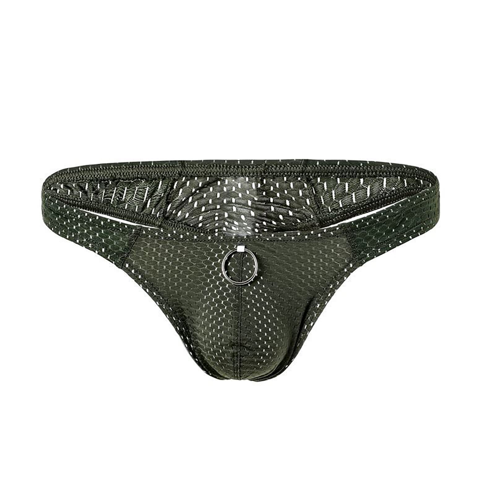 Mens Breathable Briefs with O Ring Mesh Moisture Wicking Underwear Spo - View 1