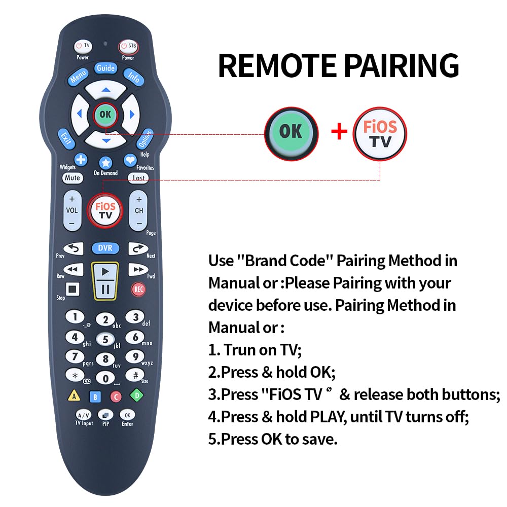 Verizon FiOS Replacement Remote Control VZ P265v5