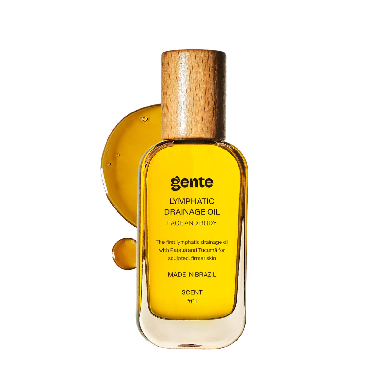 Gente Beauty Lymphatic Drainage Oil for Body Face Unscented - GENTE INC. Official Imagery - 5