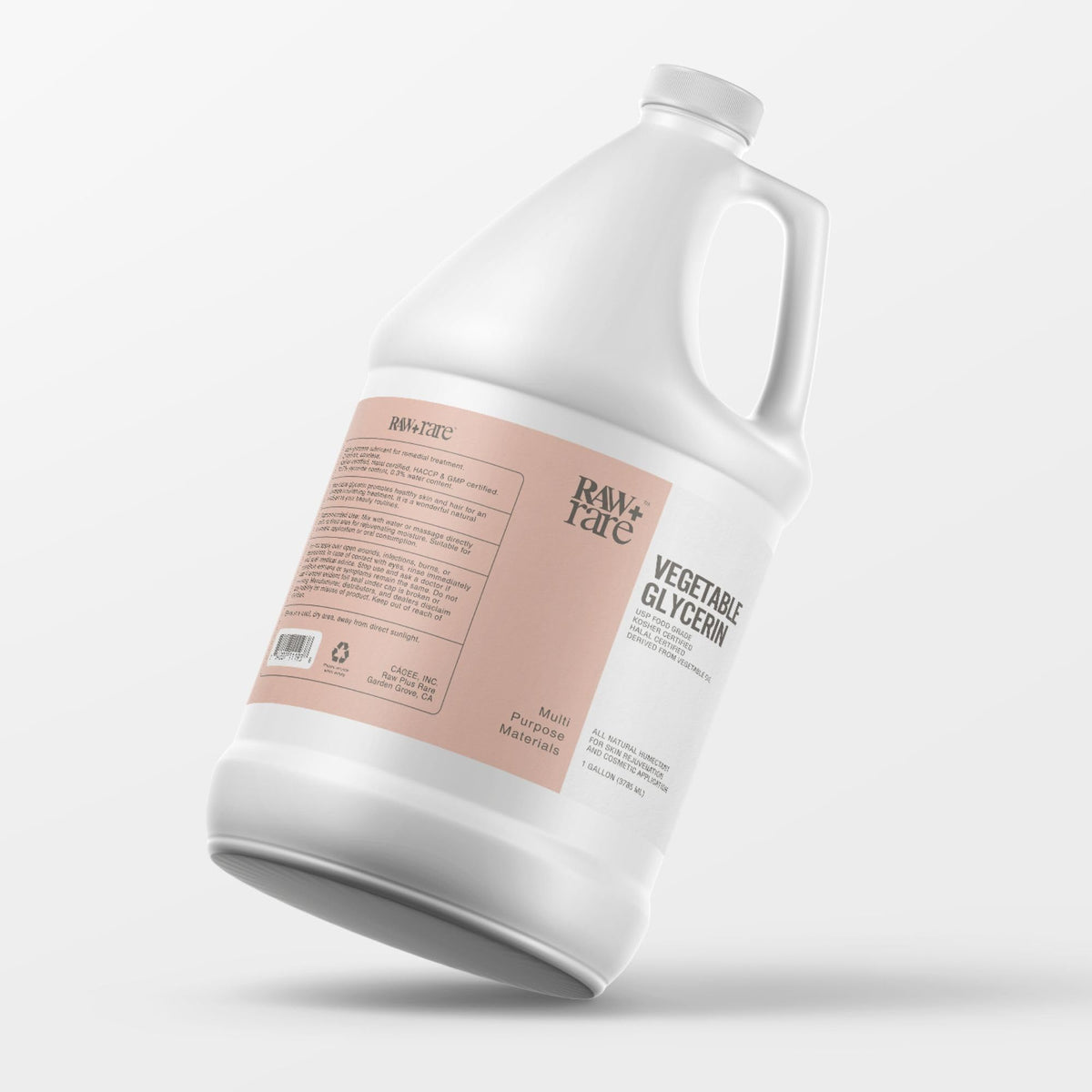 Raw Plus Rare Food Grade Vegetable Glycerin 1 Gallon - Raw Plus Rare Official Imagery - 2