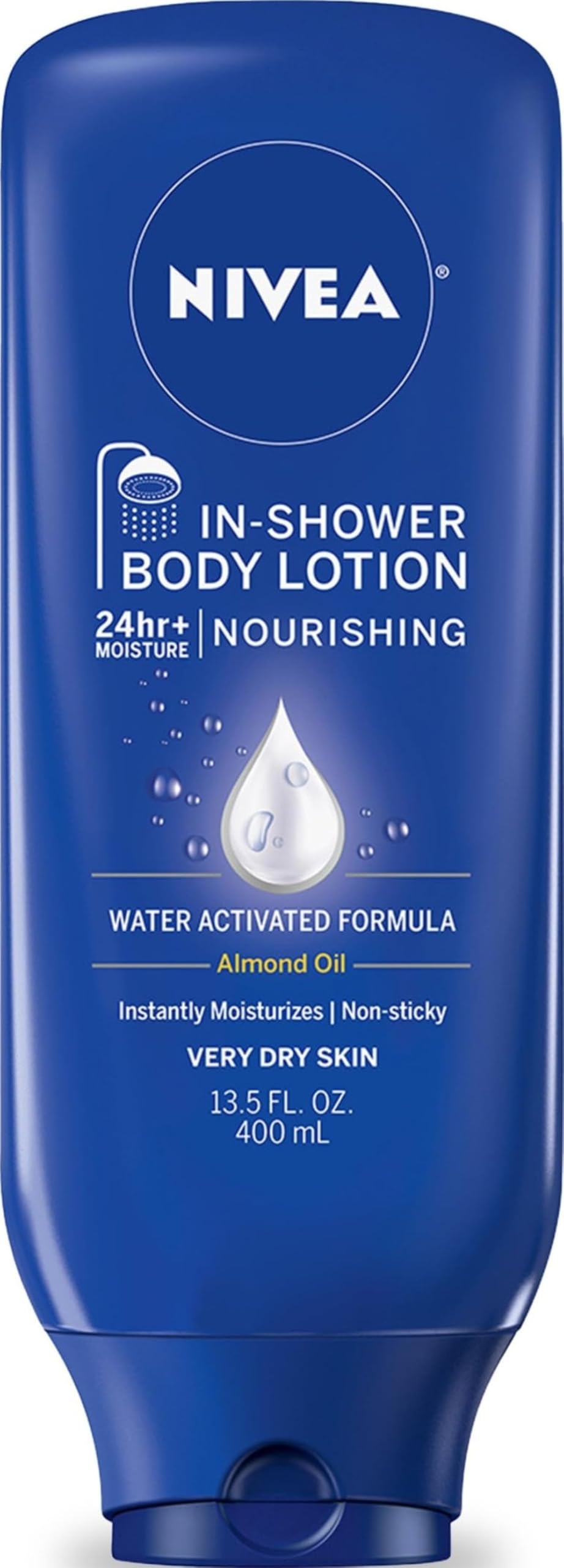 NIVEA Nourishing In Shower Lotion, 24-Hour Body Moisturizer, - Product Imagery