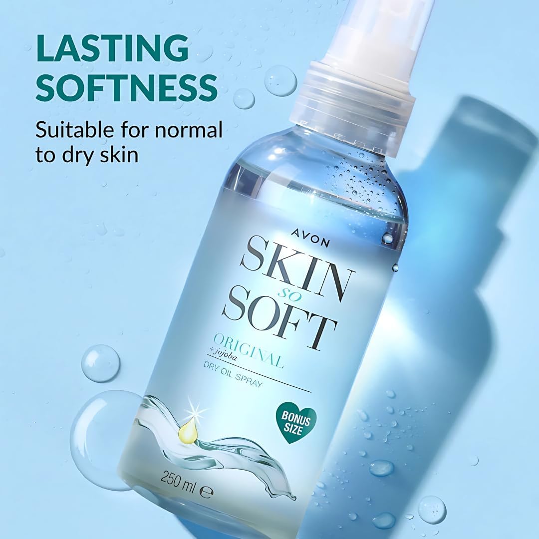 AVON SKIN SO SOFT Original Jojoba Dry Oil Spray 8 45 fl oz - AVON SKIN SO SOFT Official Imagery - 2