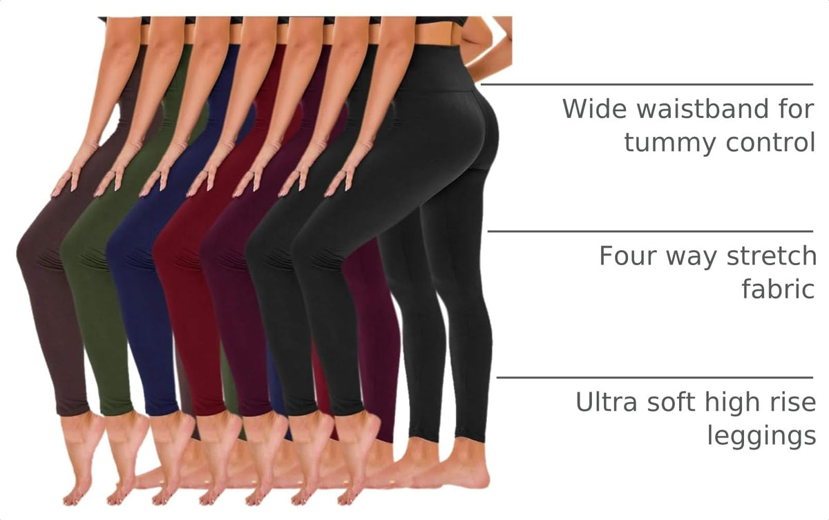 TNNZEET 7 Pack Leggings for Women - TNNZEET Official Imagery - 4