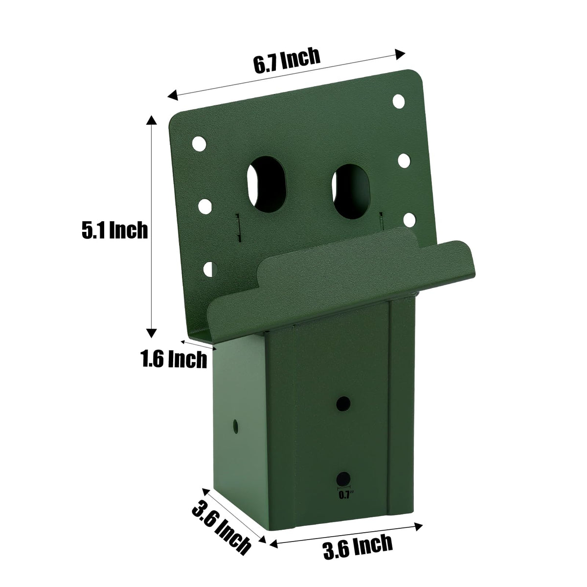 4 x 4 Compound Angle Brackets for Outdoor Platforms 4Pcs - XIHUWZ Official Imagery - 3