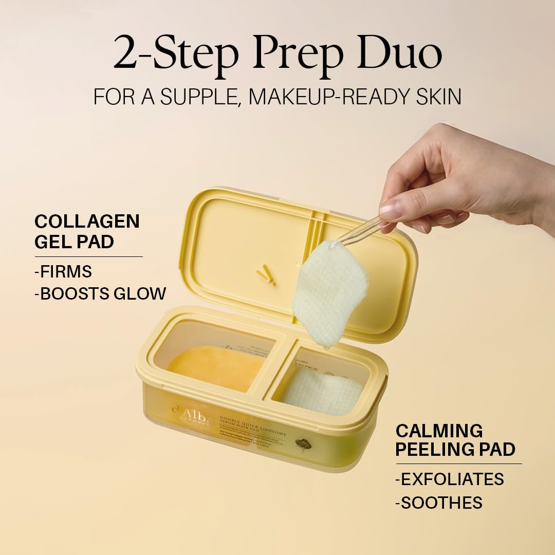 d'alba Piedmont Double Quick Liposome Serum Mask Pad, 70 - d'alba Piedmont