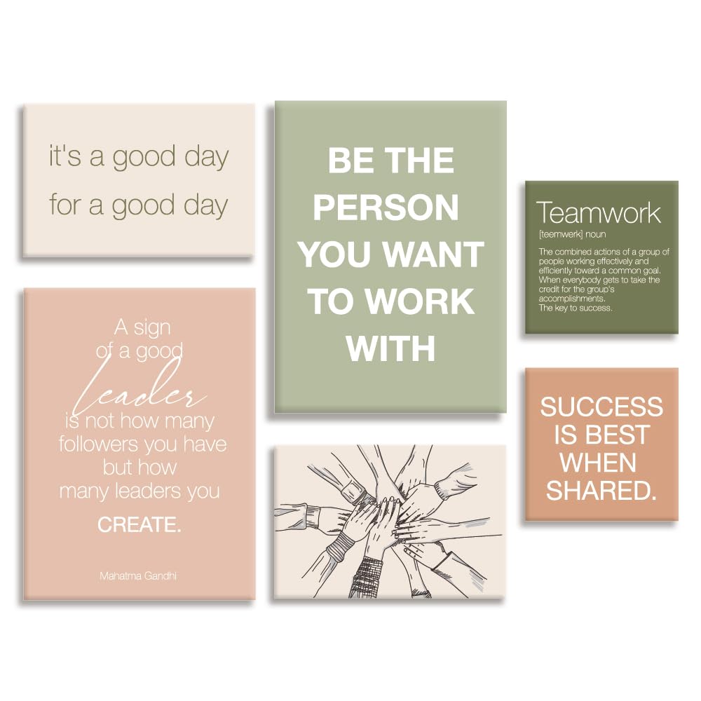 YEOION Office Wall Decor Motivational Teamwork Wall Art - YEOION Official Imagery - 1