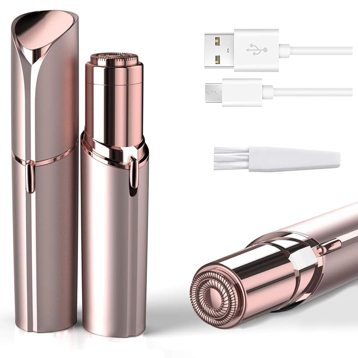 Painless Electric Face Shaver for Women USB C Rechargeable - innobeaut Official Imagery - 1