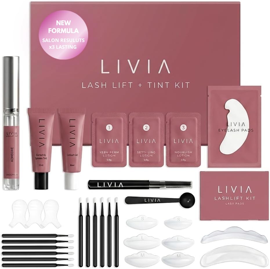 Livia Lash Lift Color Kit Salon Curled and Colored Lashes - LIVIA Official Imagery - 1