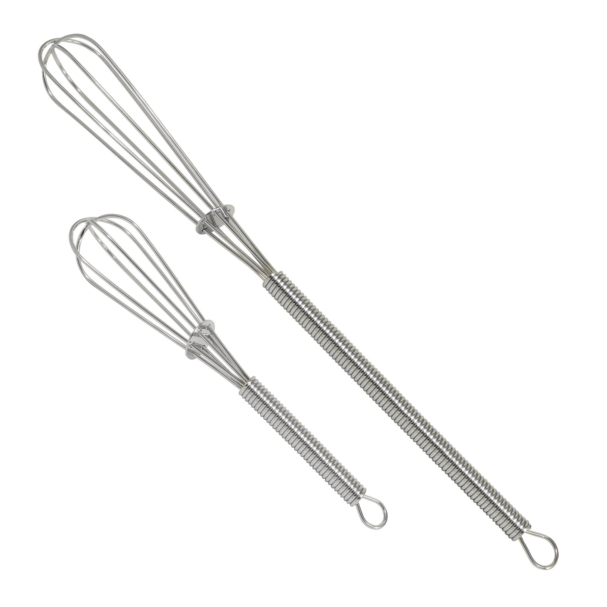R&M Mini Whisk 2-Piece Set – Includes 7" and 4" Chrome Plated Whisks f - View 2