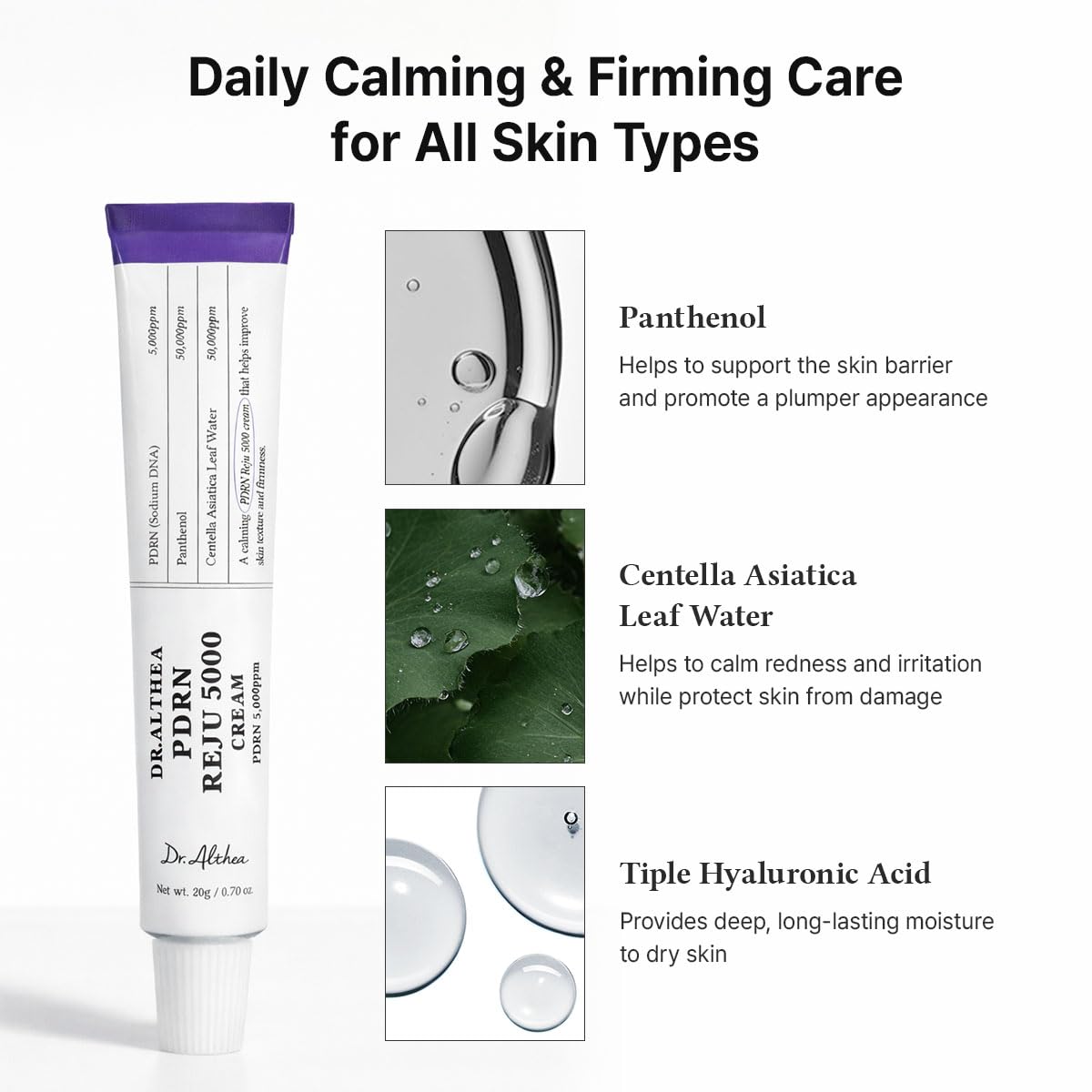 Dr.Althea PDRN Reju 5000 Cream, 0.7 Fl Oz - Dr.Althea Official Product View 5