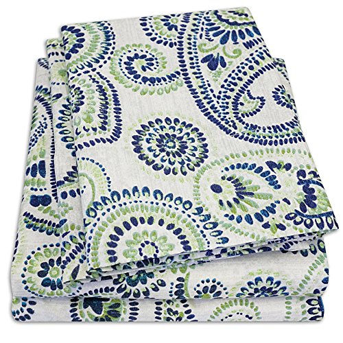 1500 Supreme Collection Extra Soft Modern Paisley Pattern Sheet - Product Imagery