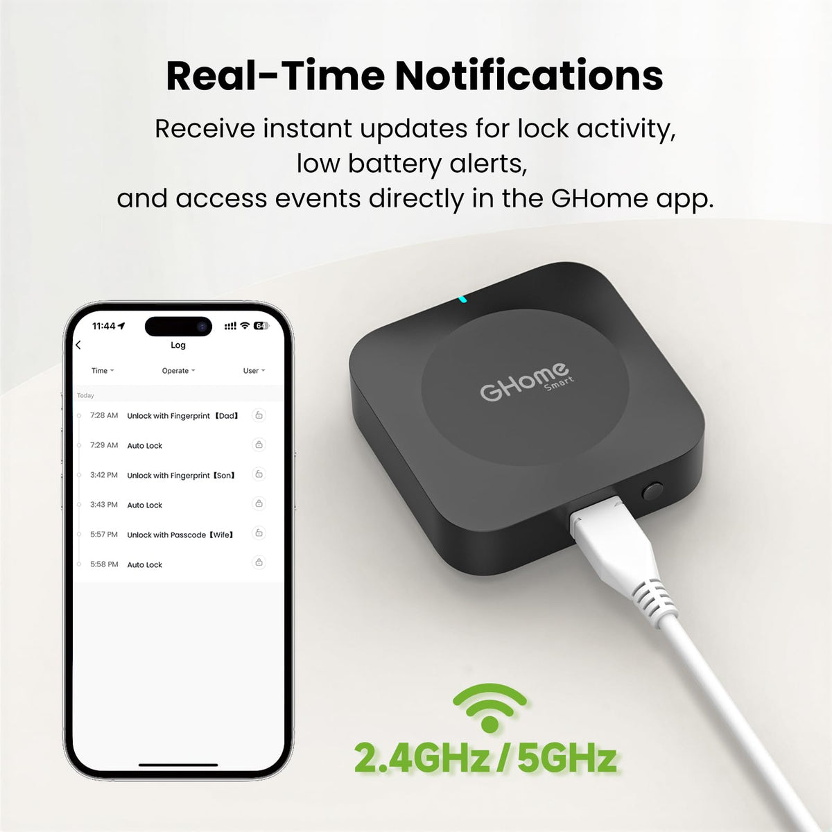 GHome Smart G2B WiFi Gateway for Bluetooth Smart Locks - GHome Smart Official Imagery - 6