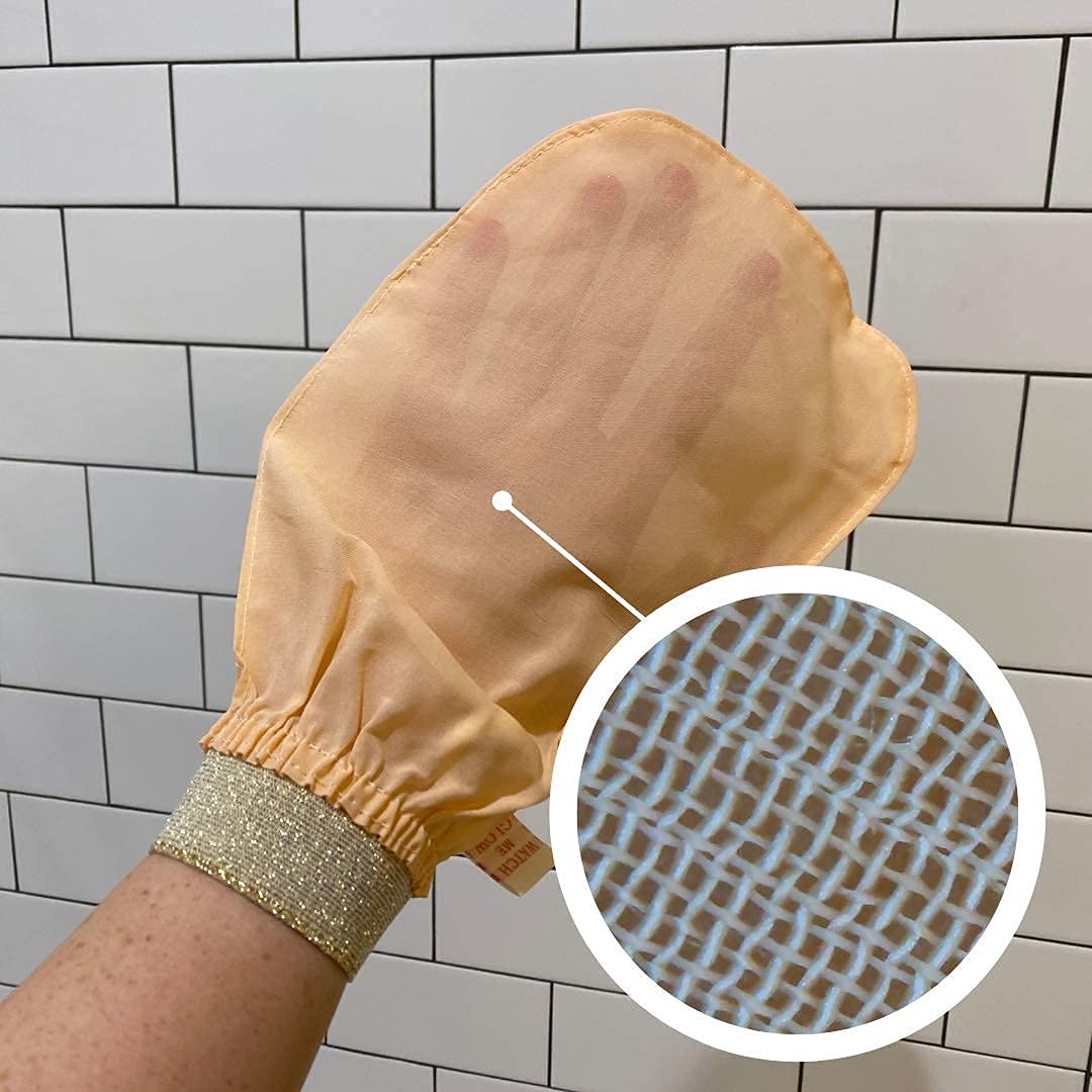 WATCH ME GLOW Silk Exfoliating Glove 100% Turkish Silk DEEP EXFOLIATIN - View 6